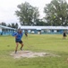 Marines with MCED-P and local Palauan's compete in a softball match