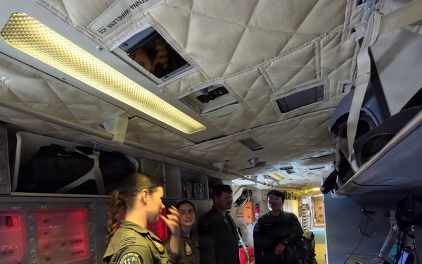 JMSDF aviation personnel engage with Australian aviators during RIMPAC 2026
