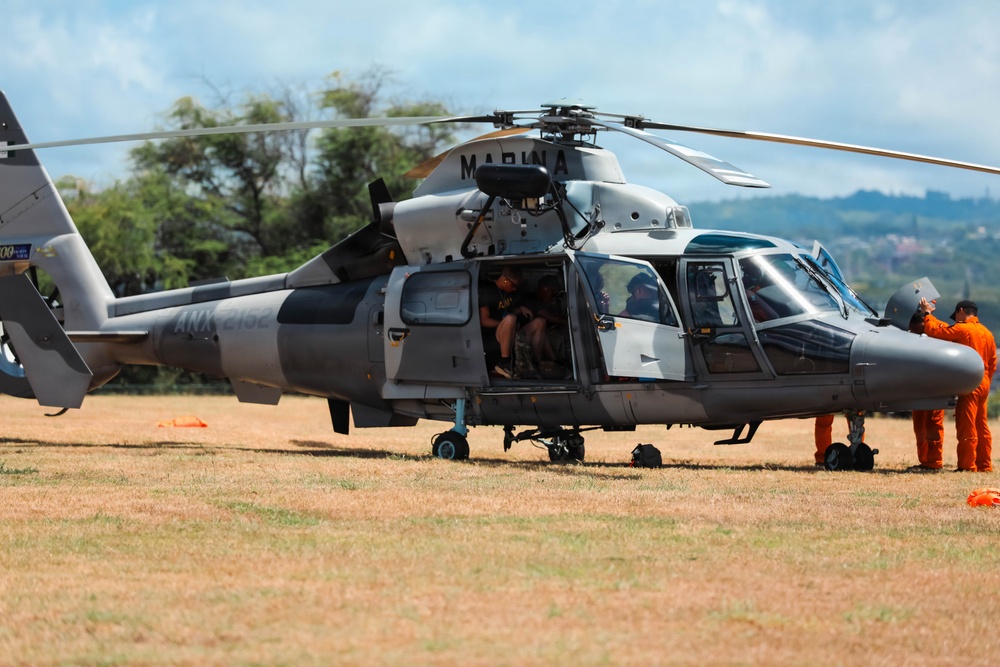U.S. Soldiers participate in a mass casualty exercise during RIMPAC 2026