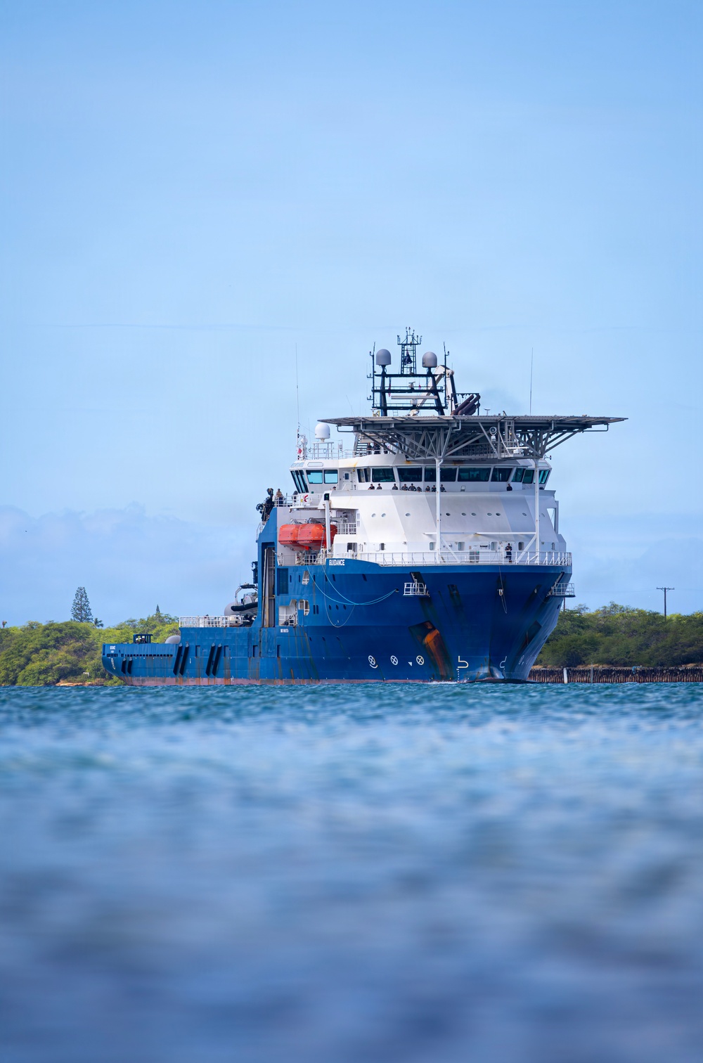 Undersea support vessel ADV Guidance arrives at Joint Base Pearl Harbor-Hickam during RIMPAC 2026