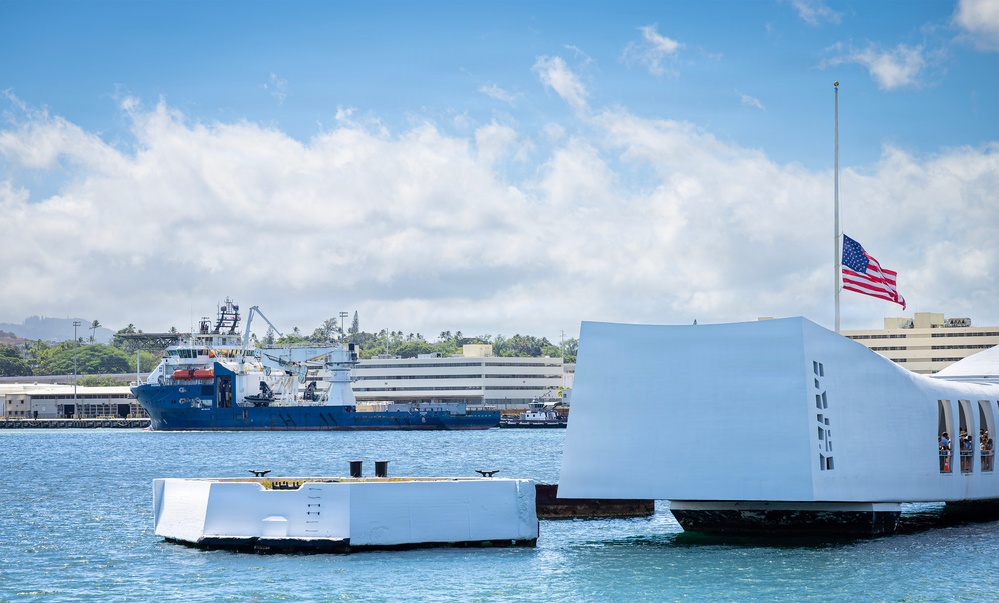 Undersea support vessel ADV Guidance arrives at Joint Base Pearl Harbor-Hickam during RIMPAC 2026
