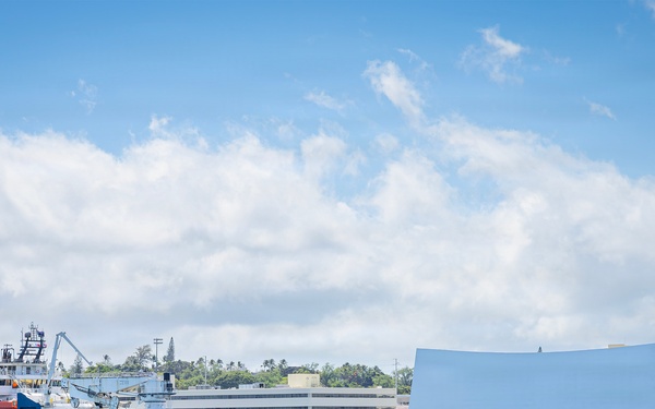 Undersea support vessel ADV Guidance arrives at Joint Base Pearl Harbor-Hickam during RIMPAC 2026