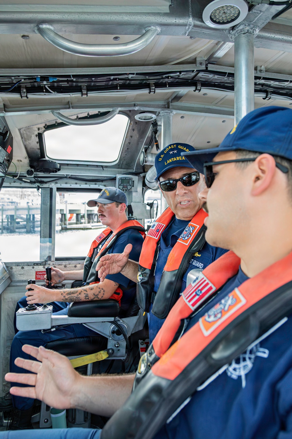 Deputy Commander, Coast Guard Atlantic Area tours Boston Harbor in support of Sail 250
