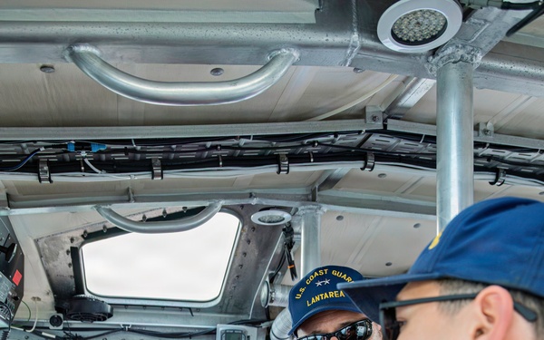 Deputy Commander, Coast Guard Atlantic Area tours Boston Harbor in support of Sail 250