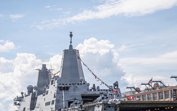 Deputy Commander, Coast Guard Atlantic Area tours Boston Harbor in support of Sail 250