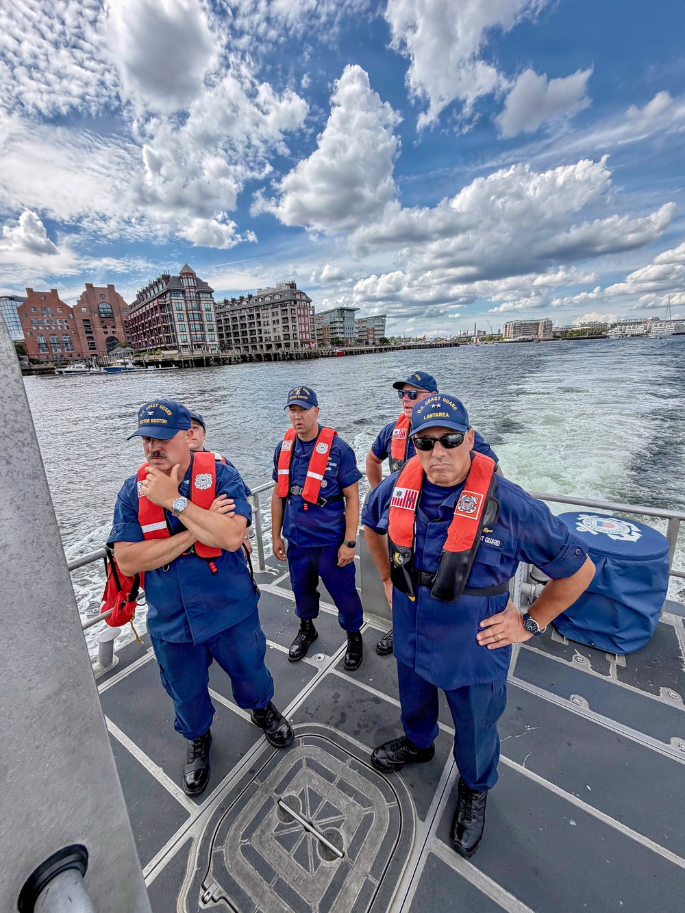 Deputy Commander, Coast Guard Atlantic Area tours Boston Harbor in support of Sail 250