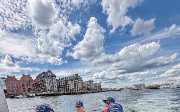 Deputy Commander, Coast Guard Atlantic Area tours Boston Harbor in support of Sail 250