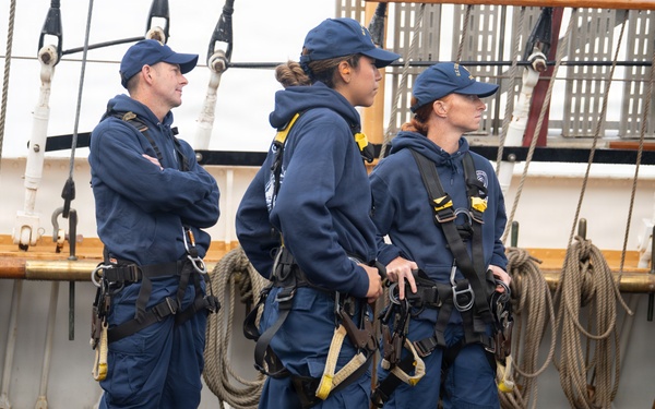 Coast Guard Cutter Eagle sails to Boston