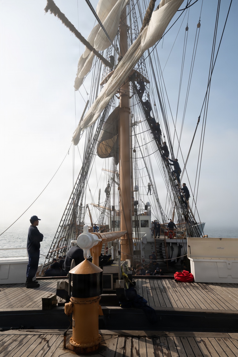 Coast Guard Cutter Eagle sails to Boston