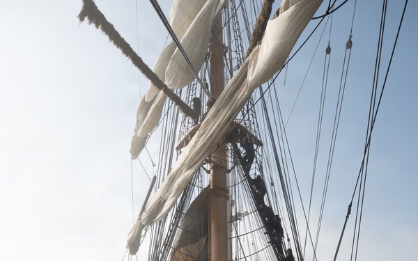 Coast Guard Cutter Eagle sails to Boston