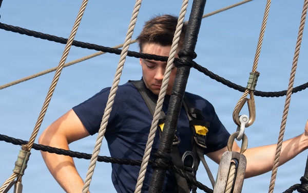 Coast Guard Cutter Eagle sails to Boston