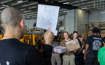 Abraham Lincoln Conducts a Replenishment-at-Sea with USNS Cesar Chavez