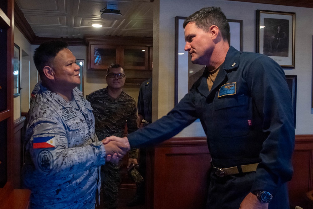Philippine Navy visits USS Theodore Roosevelt during RIMPAC 26