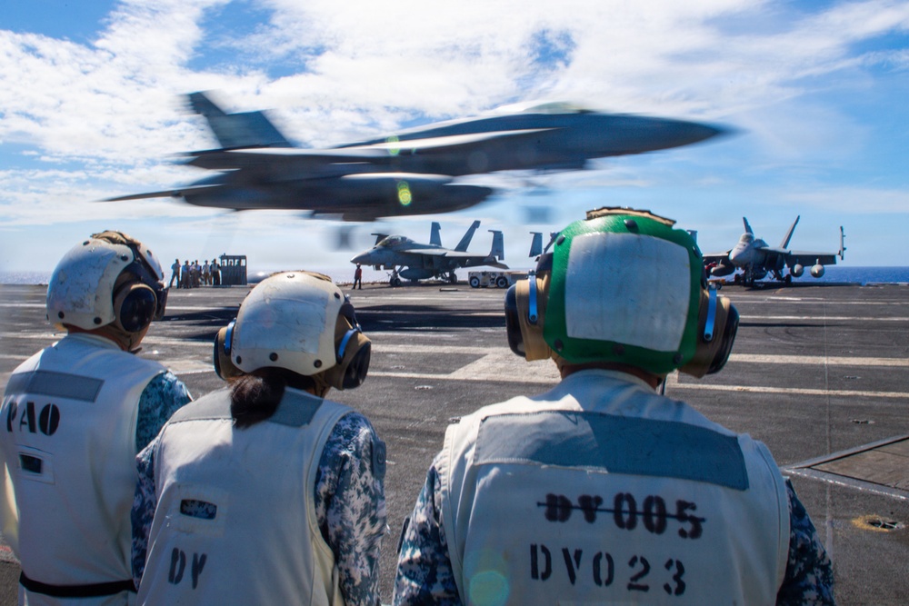 Partner navies visit USS Theodore Roosevelt during RIMPAC 26
