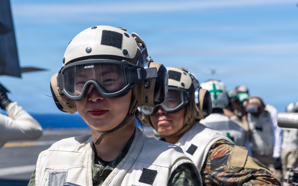 Partner navies visit USS Theodore Roosevelt during RIMPAC 26