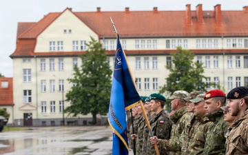 NATO FLF Battle Group‑Poland joins 15th Giżycko Mechanized Brigade for 32nd Anniversary Ceremony