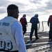 USS Mustin conducts an integrated training team drill