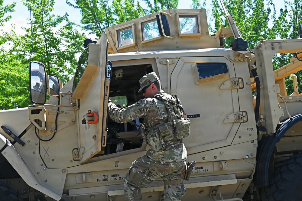 119th Airman Boards MATV