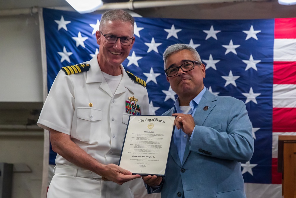 SAIL 250 Boston Welcome Reception aboard USS Arlington (LPD 24)