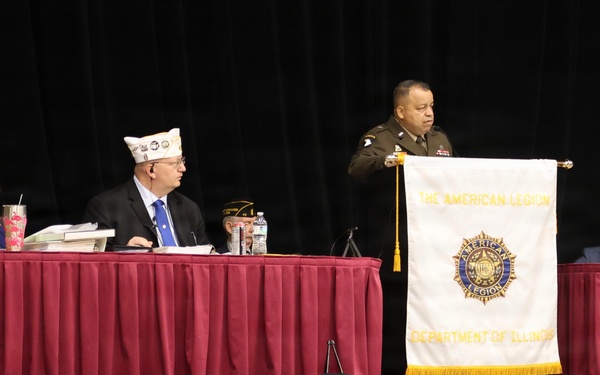 Brig. Gen. Jorge Fonseca Addresses 107th American Legion Department of Illinois Convention