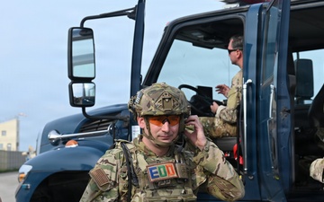 119th Airmen Establish a Cordon for Unexploded Ordnance Removal