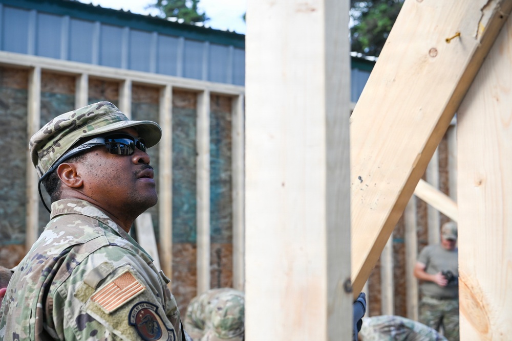 169th Civil Engineer Squadron continues construction during Alaska Deployment for Training