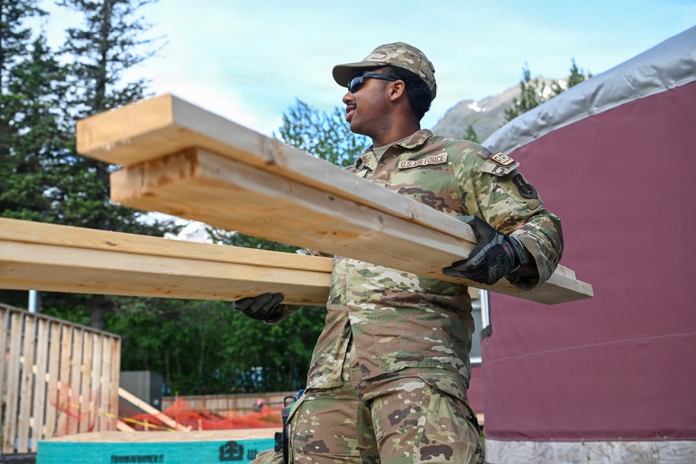 169th Civil Engineer Squadron continues construction during Alaska Deployment for Training