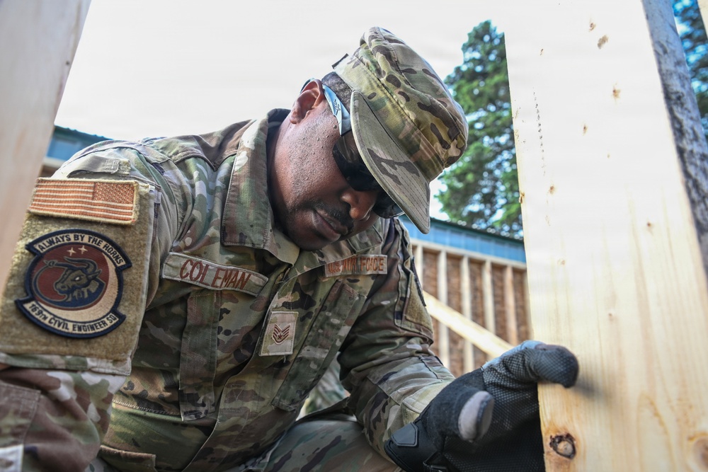 169th Civil Engineer Squadron continues construction during Alaska Deployment for Training