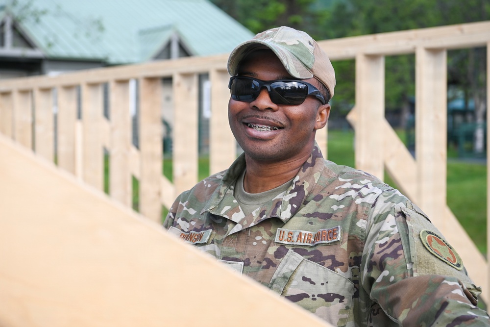 169th Civil Engineer Squadron continues construction during Alaska Deployment for Training