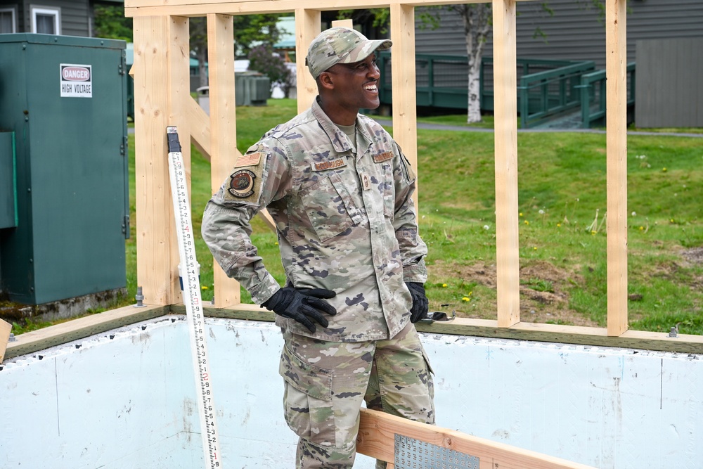 169th Civil Engineer Squadron continues construction during Alaska Deployment for Training
