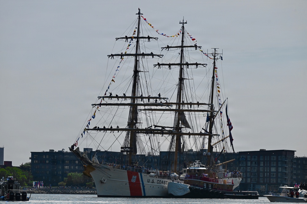 Boston holds Parade of Sail in the harbor for Sail 250
