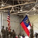 Presenting colors at Change of Responsibility Ceremony