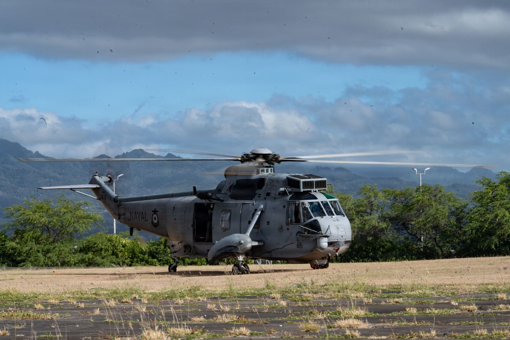 U.S. and foreign allies conduct joint mass causality Medevac drills on Ford Island