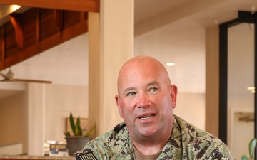 U.S. Navy Chaplain (Lt. Cmdr.) Trevor Carpenter Participates in Interview During RIMPAC 2026