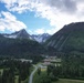 Mountains surround Seward Military Resort during Deployment for Training
