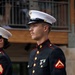 U.S. Marine Corps Mounted Color Guard participates in the Rooftop Rodeo