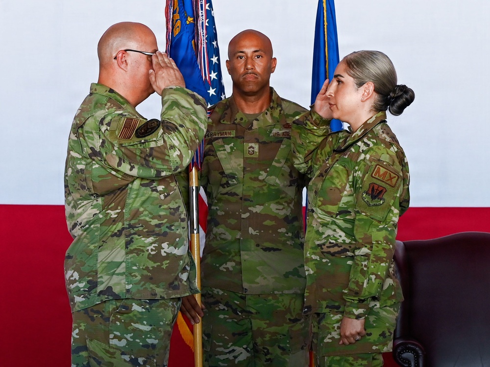 Garrido takes command of 552nd Maintenance Squadron