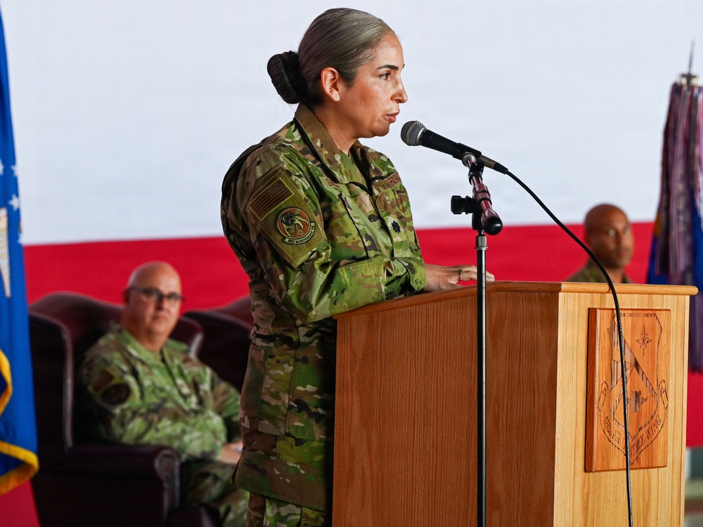 Garrido takes command of 552nd Maintenance Squadron