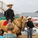 U.S. Marine Corps Mounted Color Guard participates in the Rooftop Rodeo