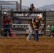 U.S. Marine Corps Mounted Color Guard participates in the Rooftop Rodeo