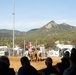 U.S. Marine Corps Mounted Color Guard participates in the Rooftop Rodeo