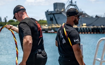 Multinational divers conduct salvage training dive during RIMPAC 2026