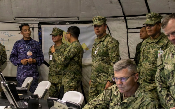Chief of staff of Mexico's Pacific Naval Force tours the humanitarian assistance and disaster relief camp during RIMPAC 2026