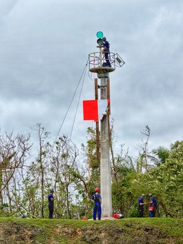 U.S. Coast Guard repairs aids in Guam