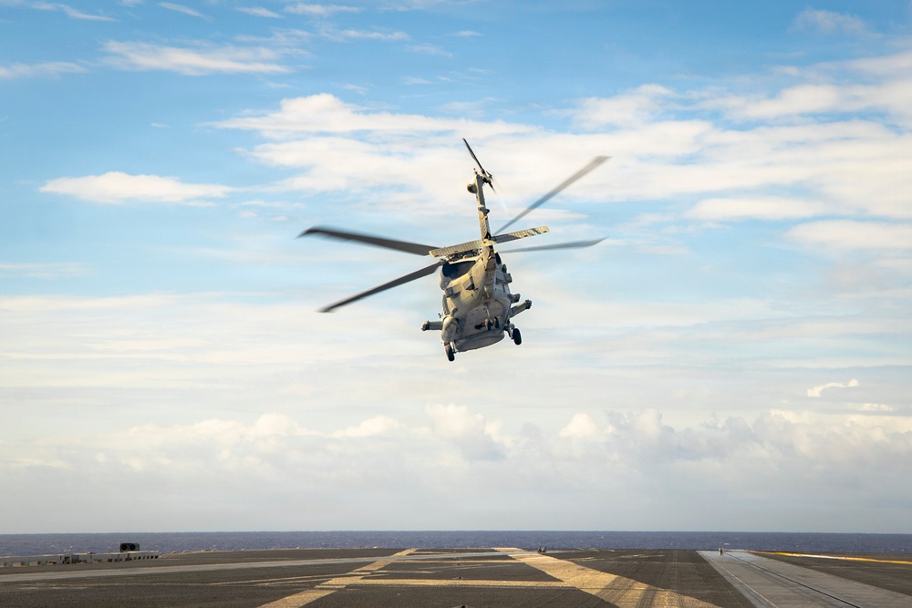 George Washington Conducts Flight Operations
