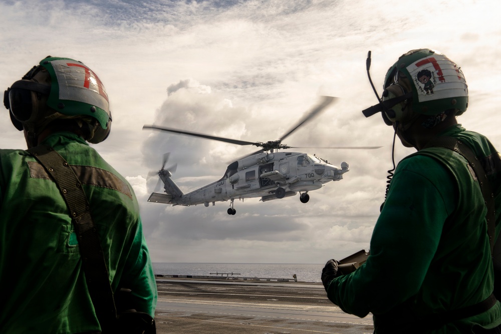 George Washington Conducts Flight Operations