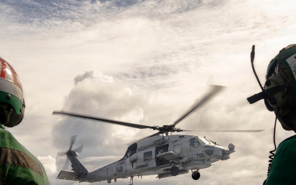 George Washington Conducts Flight Operations