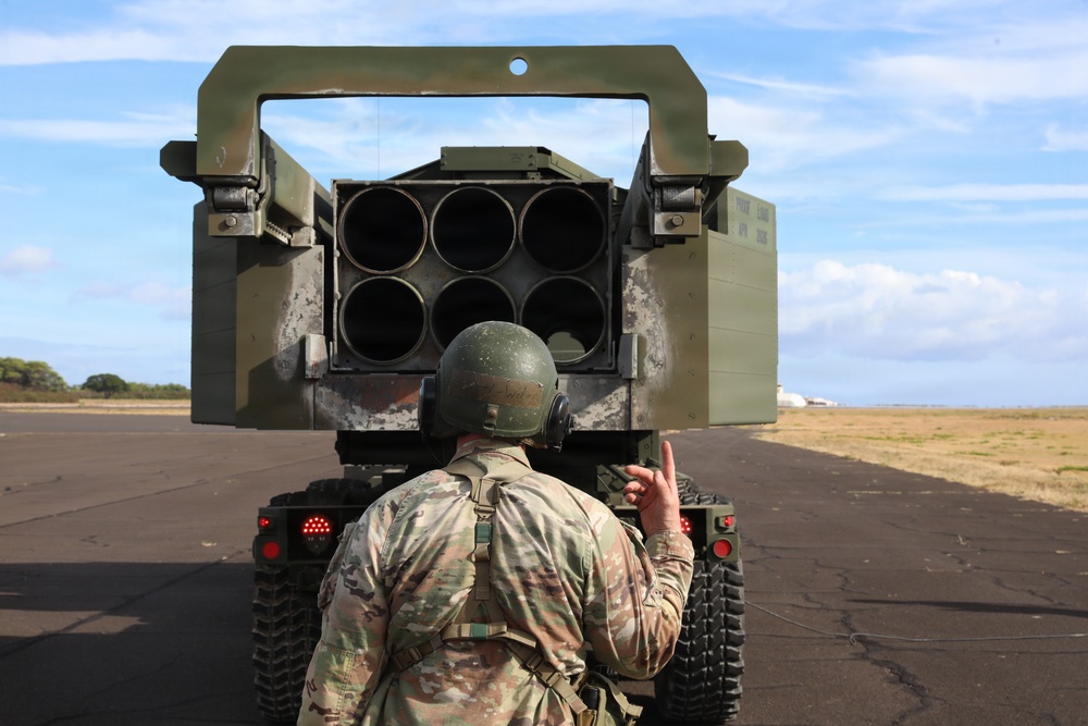Kentucky National Guard Soldiers conduct post-fire operations during RIMPAC 2026