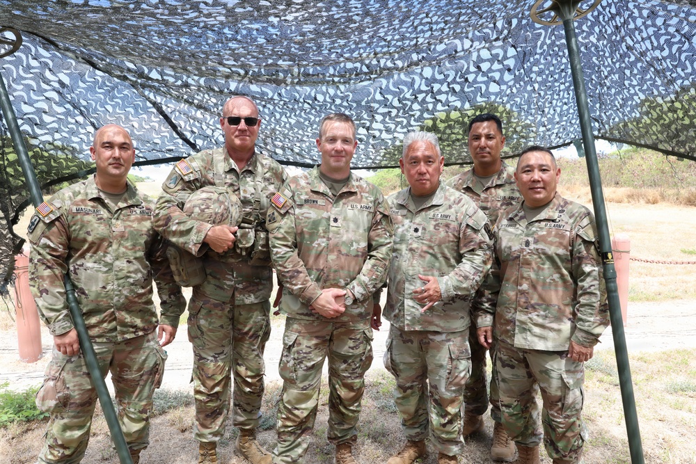 Kentucky and Hawaii Army National Guard leaders gather for a photo during RIMPAC 2026