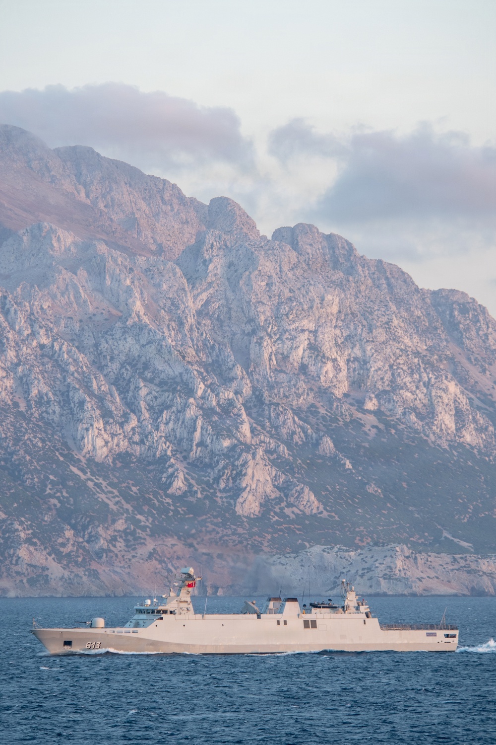 USS Mount Whitney Transits Strait of Gibraltar